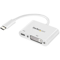 Startech CDP2DVIUCPW USB-C (DP 1.2 ALT MODE HBR2) TO DVI-D VIDEO DISPLAY ADAPTER WITH 60W POWER DELIV