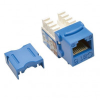 Eaton N238-025-BL EATON TRIPP LITE SERIES CAT6/CAT5E 110 STYLE PUNCH DOWN KEYSTONE JACK - BLUE, 25