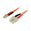 FIBLCSC5 5M MULTIMODE FIBER OPTIC CABLE OM1 LC/SC 10G LSZH FIBER CABLE