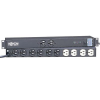 TRIPP LITE IBAR12 12 OUTLET ISOBAR SURGE STRIP 1U RACKMOUNT 3840 JOULES 15 FT CORD