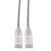 EATON TRIPP LITE SERIES CONNECTIVIT N201-S03-GY 3FT CAT6 GRAY SNAGLESS UTP RJ45 MOLDED SLIM GIGABIT PATCH CABLE