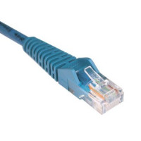 EATON TRIPP LITE SERIES CONNECTIVIT N001-015-BL 15FT CAT5E BLUE PATCH CABLE CAT5 SNAGLESS MOLDED M/M RJ45 350MH
