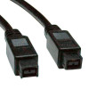 Eaton F015-010 HI-SPEED CABLE - 9 PIN FIREWIRE 800 LEFT CONNECTOR - MALE LEFT GENDER - 9 PIN FI
