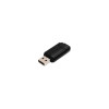 VERBATIM CORPORATION 49071 128GB FLASH DRIVE USB 2.0 BLACK SLIDING PINSTRIPE DESIGN 49071