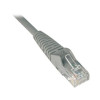 Eaton N201-020-GY 20FT CAT6 PATCH CABLE M/M GRAY GIGABIT MOLDED SNAGLESS PVC RJ45