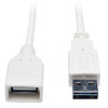 Eaton UR024-003-WH EXTENSION CABLE - USB-A LEFT CONNECTOR - MALE LEFT GENDER - USB-A RIGHT CONNECTO