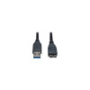 EATON TRIPP LITE SERIES CONNECTIVIT U326-003-BK 3FT USB CABLE USB A TO MICRO-B USB 3.0 SUPERSPEED DEVICE A/B BLACK