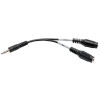 EATON TRIPP LITE SERIES CONNECTIVIT P318-06N-MFF 6IN AUDIO SPLITTER ADAPTER F/M 3.5MM 2X 3 POSITION TO 4 POSITION