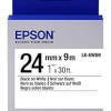Epson LK-6WBN LABEL WORKS LABELS STND BLK/WHT 24MM TAPE CART