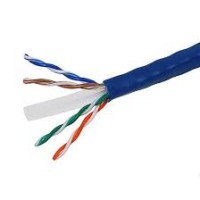 4xem 4XCAT61000BL 1000FT CAT6 BLUE 24AWG NETWORK UTP SOLID CABLE 350MHZ LIFE WARR