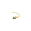 Belkin A3L980-02-YLW-S 2FT CAT6 SNAGLESS PATCH CABLE, UTP, YELLOW PVC JACKET, 23AWG, 50 MICRON, GOLD PL