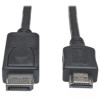 Eaton P582-003-V2 TRIPP LITE SERIES DISPLAYPORT 1.2 TO HDMI ADAPTER CABLE (DP WITH LATCHES TO HDMI