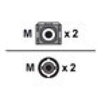Axiom SCST10GA-1M-AX AXIOM SC/ST 10G MULTIMODE DUPLEX OM3 50/125 FIBER OPTIC CABLE 1M