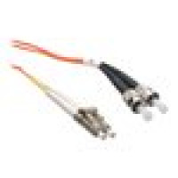 Axiom AXG92632 AXIOM LC/ST MULTIMODE DUPLEX OM1 62.5/125 FIBER OPTIC CABLE 2M -TAA COMPLIANT