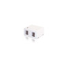 C2G 03833 KEYSTONE SURFACE MOUNT BOX 2-PORT WHT