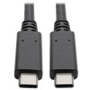 Eaton U420-003-G2-5A EATON TRIPP LITE SERIES USB-C CABLE (M/M) - USB 3.2, GEN 2 (10 GBPS), 5A (100W)