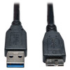 Eaton U326-006-BK 6FT USB CABLE USB A TO MICRO-B USB 3.0 SUPERSPEED DEVICE A/B BLACK