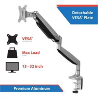 Siig CE-MT2D12-S1 HIGH PREM ALUMINUM GAS SPRING DESK MOUNT SNGL ADJUST HEIGHT/ANGLE