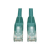 EATON TRIPP LITE SERIES CONNECTIVIT N201-012-GN 12FT CAT6 PATCH CABLE M/M GREEN GIGABIT MOLDED SNAGLESS PVC RJ45