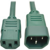 TRIPP LITE P005-003-AGN 3FT PWR EXTENSION CORD 14AWG 15A C14 TO C13 HEAVY DUTY SJT GREEN