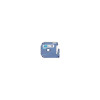 Brother M521 BROTHER NON-LAMINATED TAPE - BLACK ON BLUE - ROLL (0.35 IN X 26.3 FT) - PT-65, 8