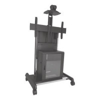 Chief XVAUB THIS MOBILE FUSION AV CART INCORPORATES ROUNDED EDGES AND SLEEK FEATURES TO GIVE