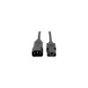 EATON TRIPP LITE SERIES CONNECTIVIT P004-015 15FT POWER EXTENSION CORD 18AWG 10A C14 TO C13 COMPUTER CABLE