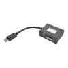 Eaton B157-002-DVI EATON TRIPP LITE SERIES 2-PORT DISPLAYPORT TO DVI HUB, DP1.2, TAA - 3-YEAR LIMIT