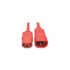EATON TRIPP LITE SERIES CONNECTIVIT P005-006-ARD 6FT PWR EXTENSION CORD 14AWG 15A C14 TO C13 HEAVY DUTY SJT RED