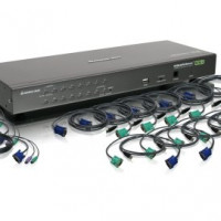 Iogear GCS1716KIT 16-PORT USB PS/2 COMBO KVM SWITCH WITH CABLES