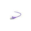 Belkin A3L791-20-PUR-S 20FT CAT5E SNAGLESS PATCH CABLE, UTP, PURPLE PVC JACKET, 24AWG, T568B, 50 MICRON