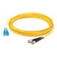 Addon ADD-ST-ST-2M9SMF 2M SINGLE-MODE FIBER SMF 9/125 DUPLEX ST/ST OS1 YELLOW PATCH CABLE