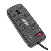 Eaton TLP88TUSBB EATON TRIPP LITE SERIES 8-OUTLET SURGE PROTECTOR WITH 2 USB PORTS (2.1A SHARED)