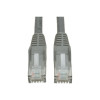 EATON TRIPP LITE SERIES CONNECTIVIT N201-030-GY 30FT CAT6 PATCH CABLE M/M GRAY GIGABIT MOLDED SNAGLESS PVC RJ45