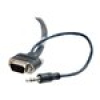 C2G 40176 AV CABLE - 3.5MM STEREO,VGA LEFT CONNECTOR - MALE LEFT GENDER - VGA,3.5MM STEREO