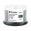 Verbatim 95211 50PK DVD-R 4.7GB 16X WHT THERM PT HUB