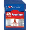 Verbatim 96318 8GB PREMIUM SDHC MEMORY CARD UHS-I V10 U1 CLASS 10