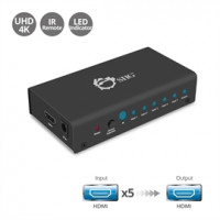 Siig CE-H23012-S1 5-PORT HDMI SWITCH, SHARE ONE UHD 4K HDMI DISPLAY BETWEEN FIVE UHD 4K HDMI SOURC