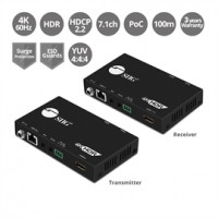 Siig CE-H23311-S1 4K HDR HDMI2.0 HDBASET EXTENDER SINGLE CAT5E/6 W/ RS-232 & IR 100M