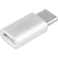 ROCSTOR Y10A206-A1 USB-C TO USB MICRO-B ADAPTER FEMALE SLIM ADAPTER WHITE