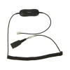 Jabra 88001-04 GN1216 COILED CORD HEADSET ADAP FOR AVAYA 1600/9600 DESK PHONES