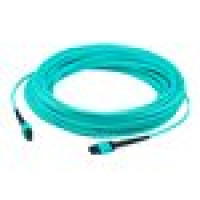Addon ADD-MPOMPO-1M5OM3S ADDON 1M MPO/UPC TO MPO/UPC AQUA OM3 OFNR (RISER-RATED) 12-STRAND FIBER PATCH CA