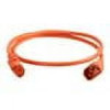 C2G 17560 POWER CORD - LEFT CONNECTOR TYPE: C14 - RIGHT CONNECTOR TYPE: C13 - 8FEET LENGTH