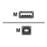 Addon USBEXTAB3-5PK ADDON 5-PACK OF 3FT USB 2.0 (A) MALE TO USB 2.0 (B) MALE BLACK EXTENSION CABLES