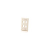 C2G 03413 4-PORT KEYSTONE WALLPLATE WHT