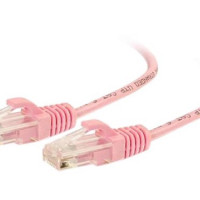 C2G 01193 7FT/2.1M CAT6 CABLE UTP SLIM 28AWG PINK