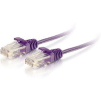 C2G 01180 1FT/0.3M CAT6 CABLE UTP SLIM 28AWG PRPL