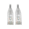 EATON TRIPP LITE SERIES CONNECTIVIT N201-S02-GY 2FT CAT6 GRAY SNAGLESS UTP RJ45 MOLDED SLIM GIGABIT PATCH CABLE