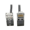 Eaton N201-SR1-BK EATON TRIPP LITE SERIES RIGHT-ANGLE CAT6 GIGABIT SNAGLESS MOLDED SLIM UTP ETHERN
