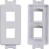 C2G 03412 3-PORT KEYSTONE WALLPLATE WHT